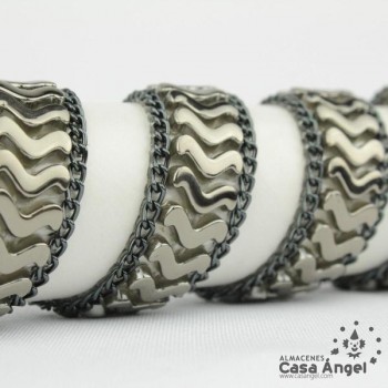 PASAMANERÍA TERMOADHESIVA CADENA ONDAS 2cm