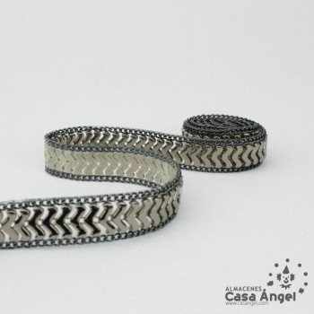 PASAMANERÍA TERMOADHESIVA CADENA ONDAS 2cm