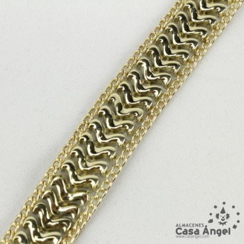 PASAMANERÍA TERMOADHESIVA CADENA ONDAS 2cm