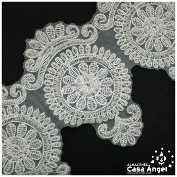PASAMANERÍA ANCHA INCRUSTACIONES STRASS 12cm