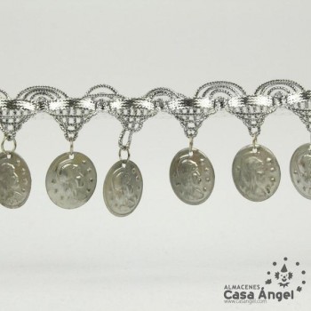 PASAMANERÍA FLECOS DE MONEDAS 4cm