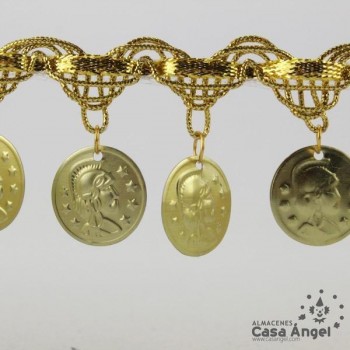 PASAMANERÍA FLECOS DE MONEDAS 4cm