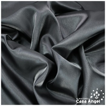 TEJIDO MOONLITE LISO SATINADO NEGRO 112cm