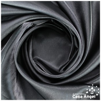 TEJIDO MOONLITE LISO SATINADO NEGRO 112cm