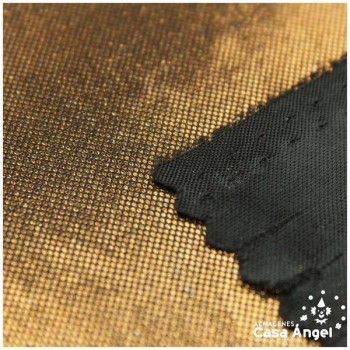 PAN DE ORO NEGRO CON PUNTOS DE BRILLO COBRE SERIE LISOS 112cm