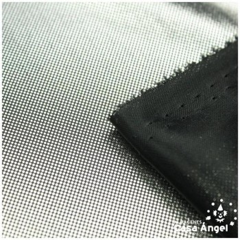 PAN DE ORO NEGRO CON PUNTOS DE BRILLO PLATA SERIE LISOS 112cm