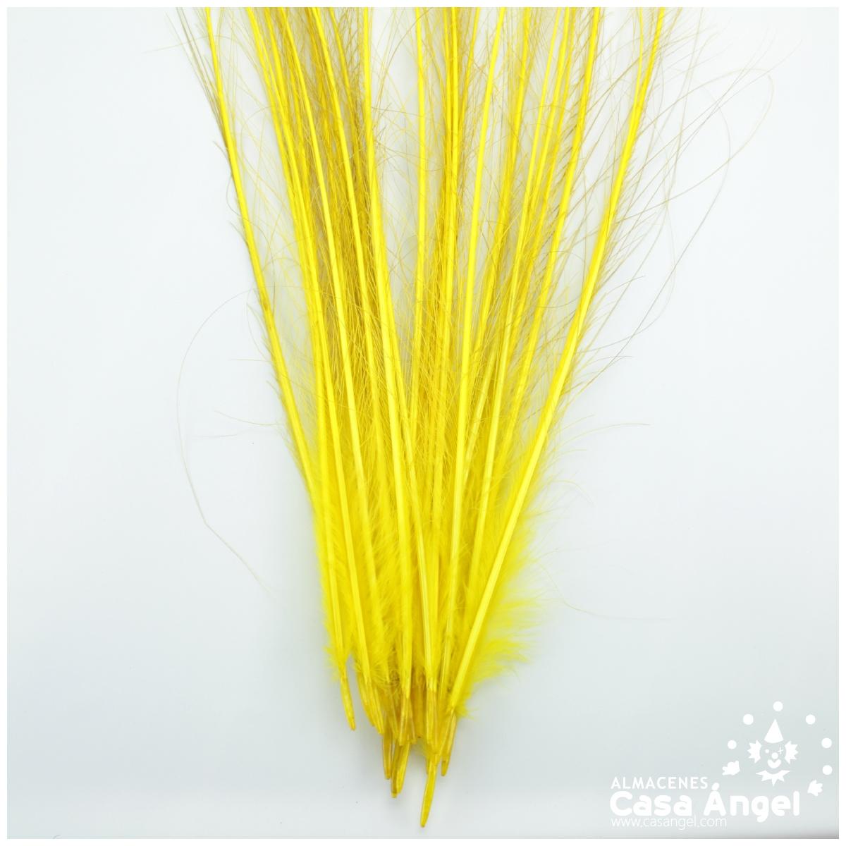 Plumas de pavo real, 100 piezas, 11.8 – 35.0 in, color amarillo dorado  teñido sobre plumas de pavo real natural plumas al por mayor (granel)