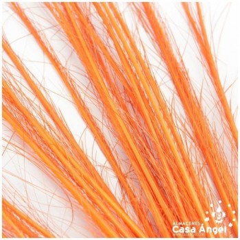 PLUMAS DE PAVO REAL ESPADA NARANJA 80cm