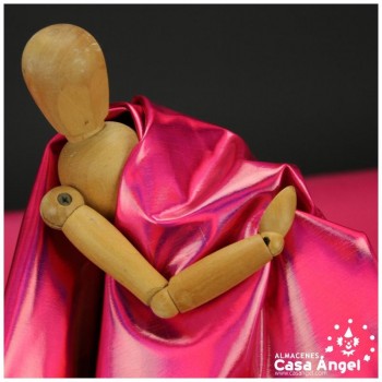 TELA ELASTICA FUCSIA CON FOIL EXTRABRILLANTE SERIE AURA 150cm