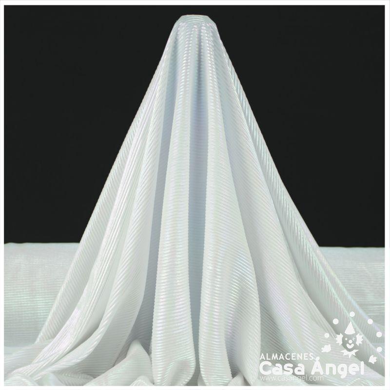 PAN DE ORO PLISADO COLOR BLANCO BOREAL SERIE POLARIS 150cm