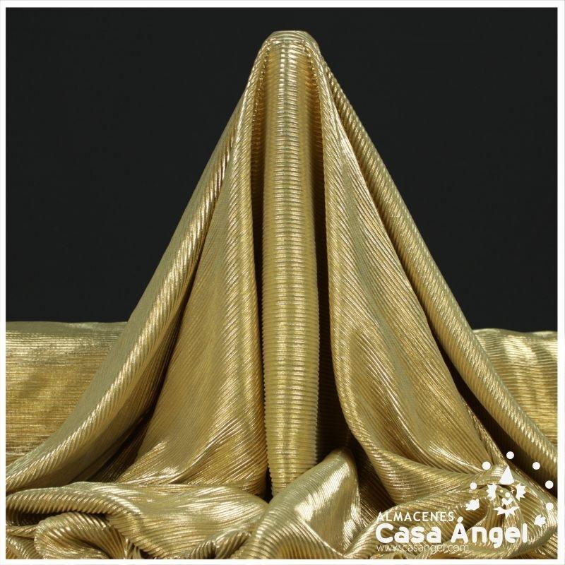 PAN DE ORO PLISADO COLOR ORO SERIE POLARIS 150cm