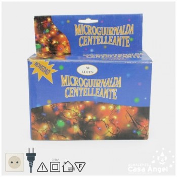 MICROGUIRNALDA EXTERIOR 50 LUCES DE COLORES