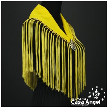 MANTONCILLO AMARILLO LISO INFANTIL 57X14cm