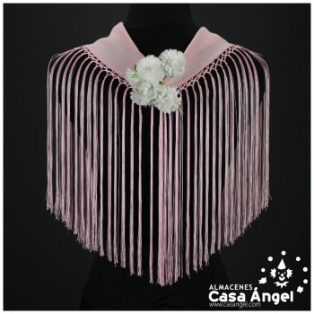 MANTONCILLO ROSA BEBÉ LISO INFANTIL 57X14cm