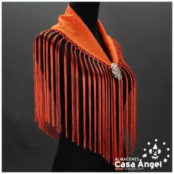 MANTONCILLO NARANJA LISO INFANTIL 57X14cm