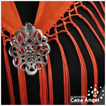 MANTONCILLO NARANJA LISO INFANTIL 57X14cm