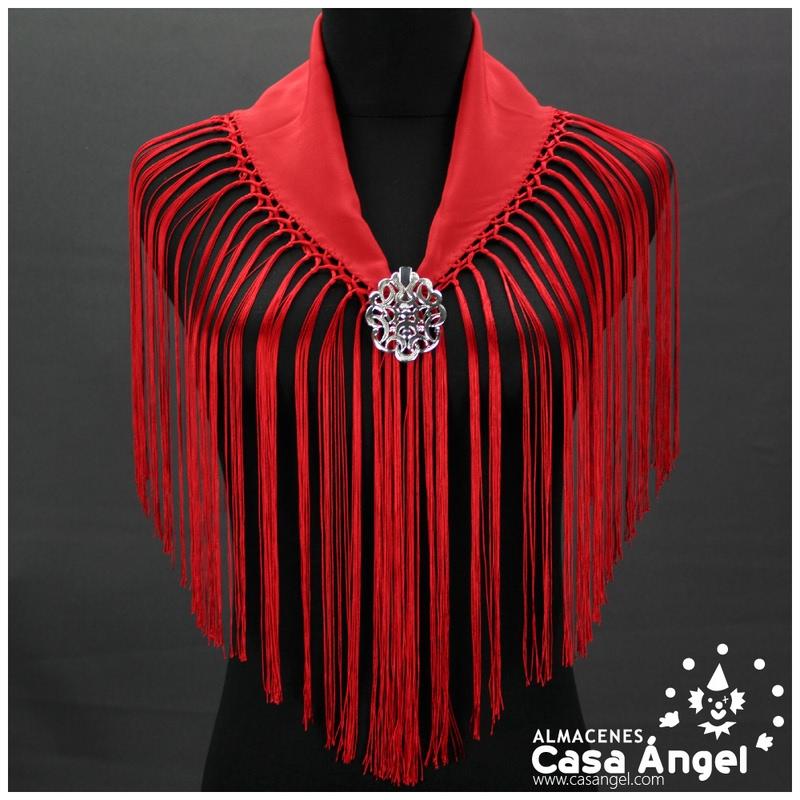 MANTONCILLO ROJO LISO INFANTIL 57X14cm
