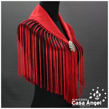 MANTONCILLO ROJO LISO INFANTIL 57X14cm