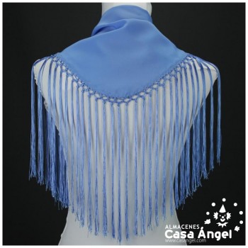 MANTONCILLO AZULÓN LISO INFANTIL 57X14cm