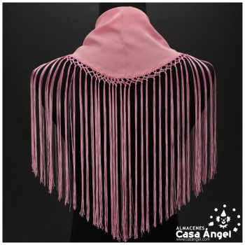 MANTONCILLO ROSA CHICLE LISO INFANTIL 57X14cm