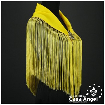 MANTÓN AMARILLO DE CRESPÓN INFANTIL
