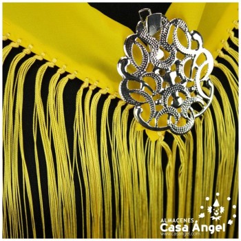 MANTÓN AMARILLO DE CRESPÓN INFANTIL