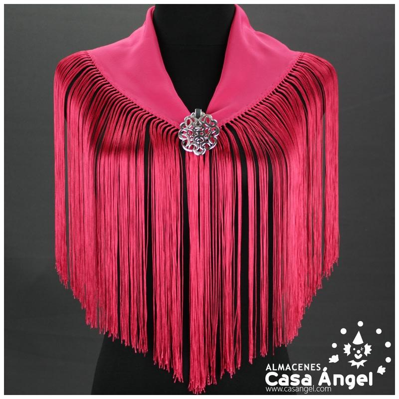 MANTÓN FUCSIA DE CRESPÓN INFANTIL