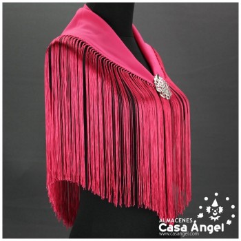 MANTÓN FUCSIA DE CRESPÓN INFANTIL