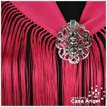 MANTÓN FUCSIA DE CRESPÓN INFANTIL