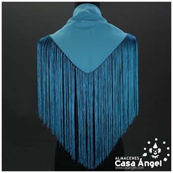 MANTÓN TURQUESA DE CRESPÓN INFANTIL