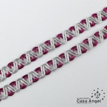 PASAMANERÍA CINTA ONDAS CRUZADAS BICOLOR 10mm