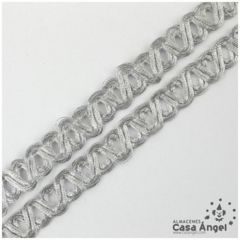 PASAMANERÍA CINTA ONDAS CRUZADAS BICOLOR 10mm