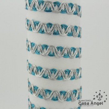 PASAMANERÍA CINTA ONDAS CRUZADAS BICOLOR 10mm