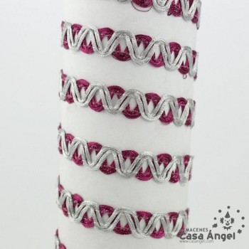 PASAMANERÍA CINTA ONDAS CRUZADAS BICOLOR 10mm