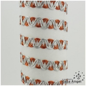 PASAMANERÍA CINTA ONDAS CRUZADAS BICOLOR 10mm