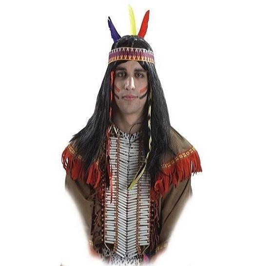PELUCA DE INDIO CON TRENZAS