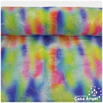 LYCRA ESTAMPADA GOMA GLITTER BAJORELIEVE SERIE NUBIA 150cm