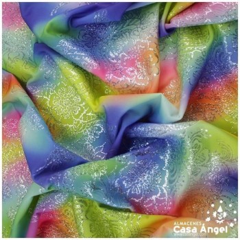LYCRA ESTAMPADA GOMA GLITTER BAJORELIEVE SERIE NUBIA 150cm