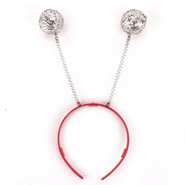 DIADEMA CON BOLAS ORO Y PLATA