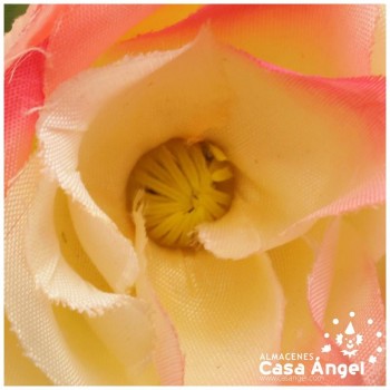 FLOR AMAPOLA DE DOS COLORES 65mm