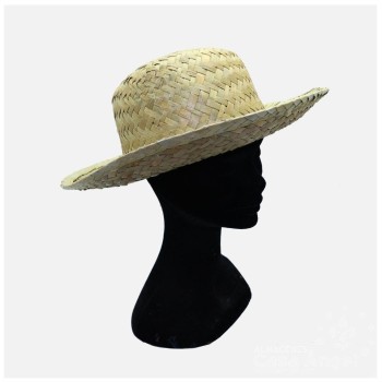 SOMBRERO DE PAJA TRENZADA NATURAL ALA ANCHA