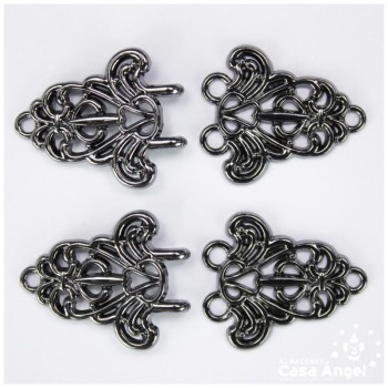 ALAMARES METÁLICOS VICTORIANOS 64mm 2 PARES