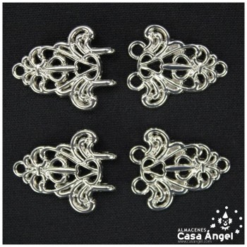 ALAMARES METÁLICOS VICTORIANOS 64mm 2 PARES