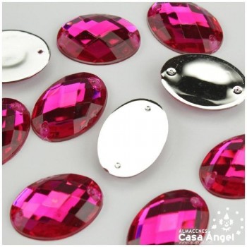 PIEDRAS ACRÍLICAS OVALADAS 25x18mm BOLSA 10uds