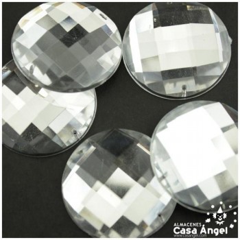 PIEDRA ACRÍLICA CÍRCULO 35mm BOLSA 5uds