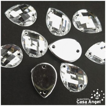 PIEDRA ACRÍLICA LÁGRIMA 18mm BOLSA 25uds