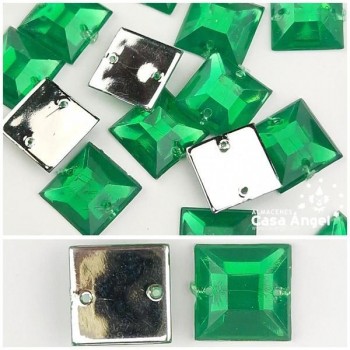 PIEDRAS ACRÍLICAS CUADRADAS 12X12mm BOLSA 25uds