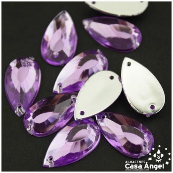PIEDRA ACRÍLICA LÁGRIMA 20mm BOLSA 10uds