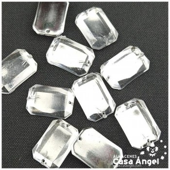 PIEDRAS OCTOGONALES ACRÍLICO 20mm BOLSA 10uds