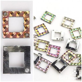 BISUTERIA MARCO ACRÍLICO CUADRADO 10mm BOLSA 50uds